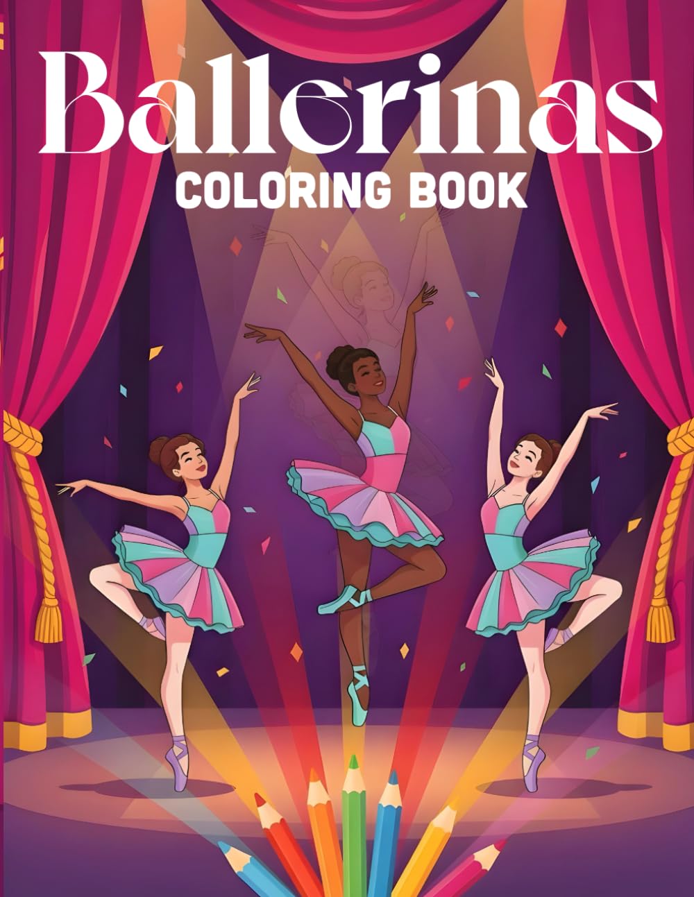 Portada de Ballerinas Coloring Book