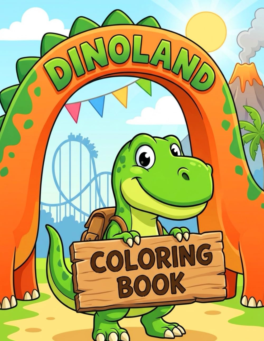 Portada de Dinoland Coloring Book