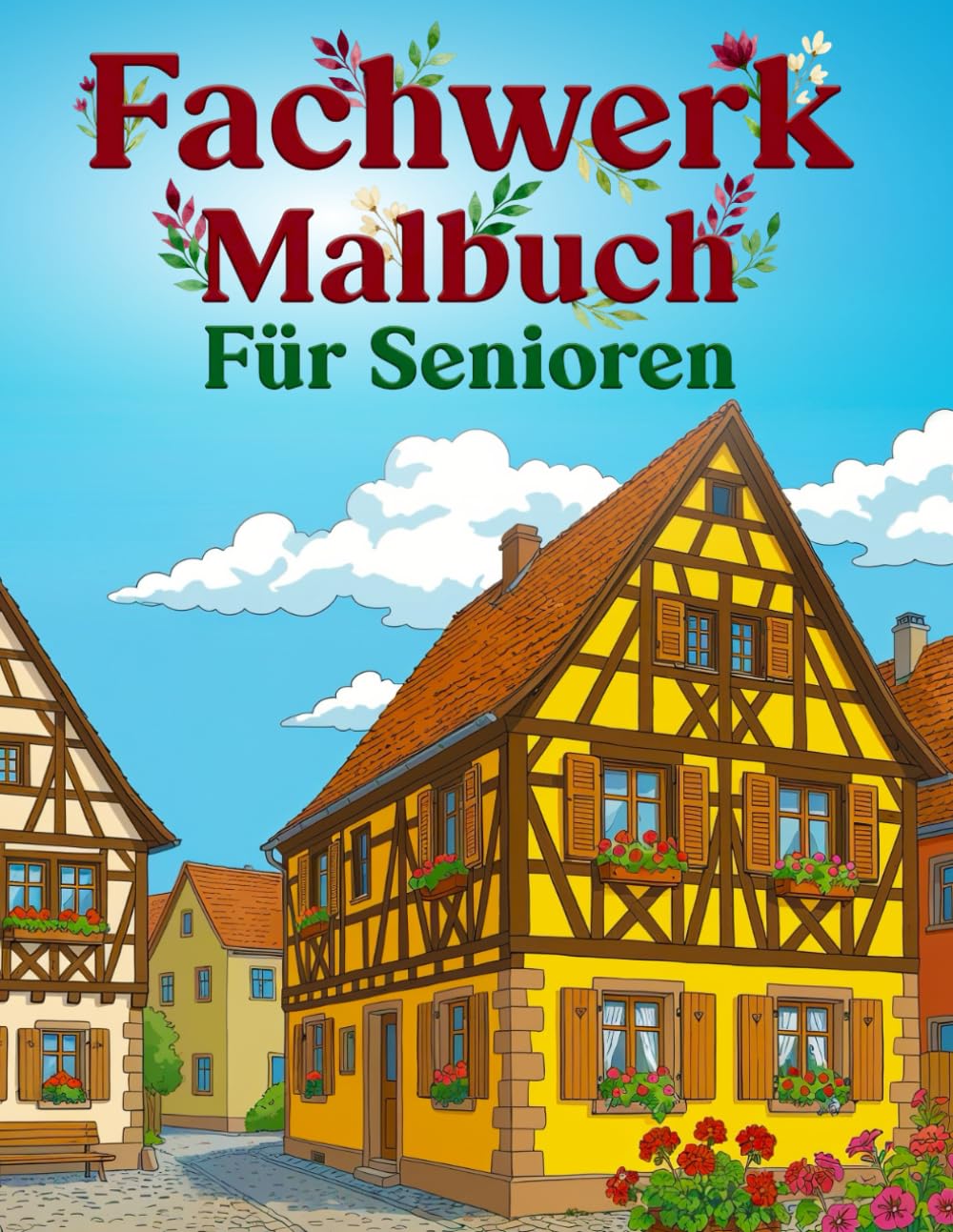 Portada de Fachwerk Malbuch für Senioren