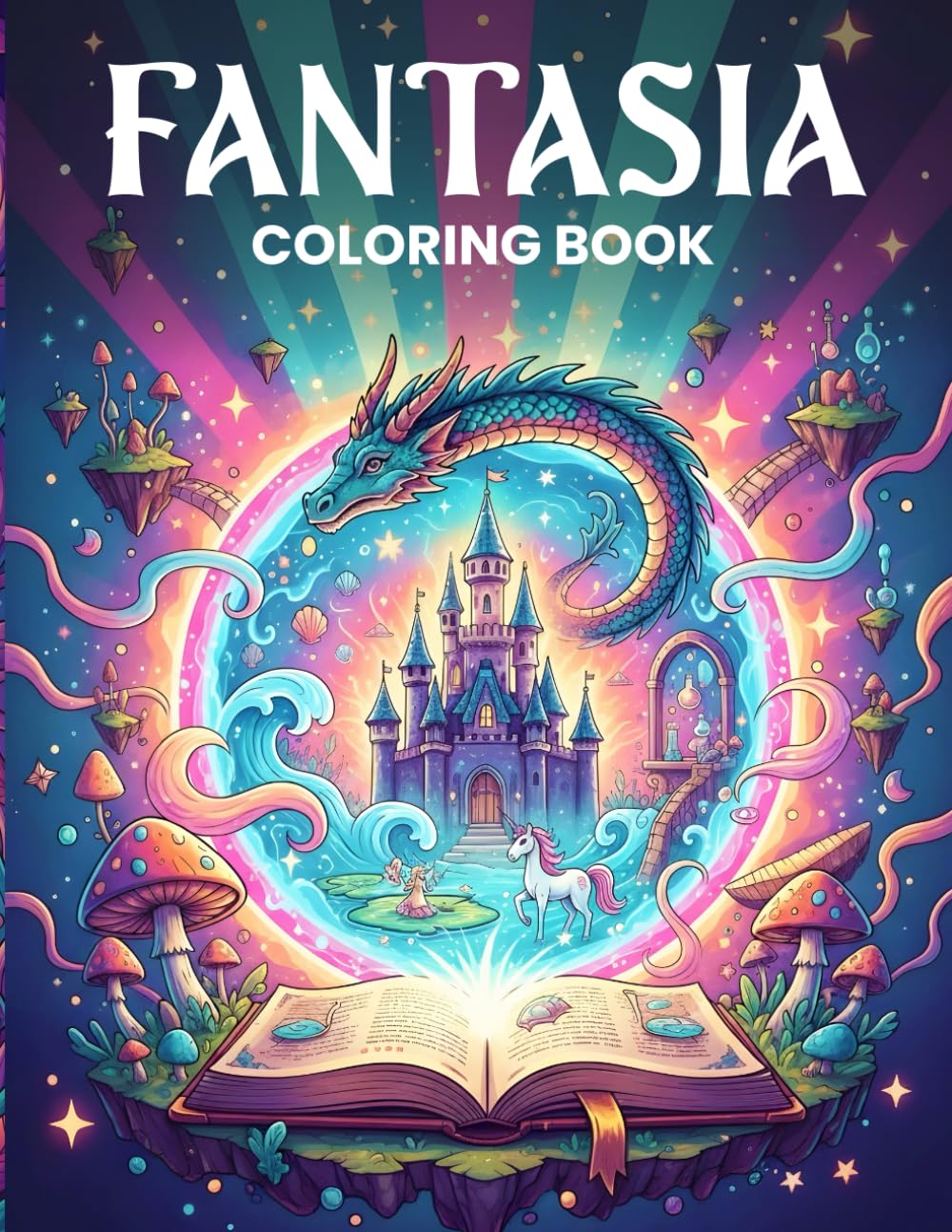 Portada de Fantasia Coloring Book