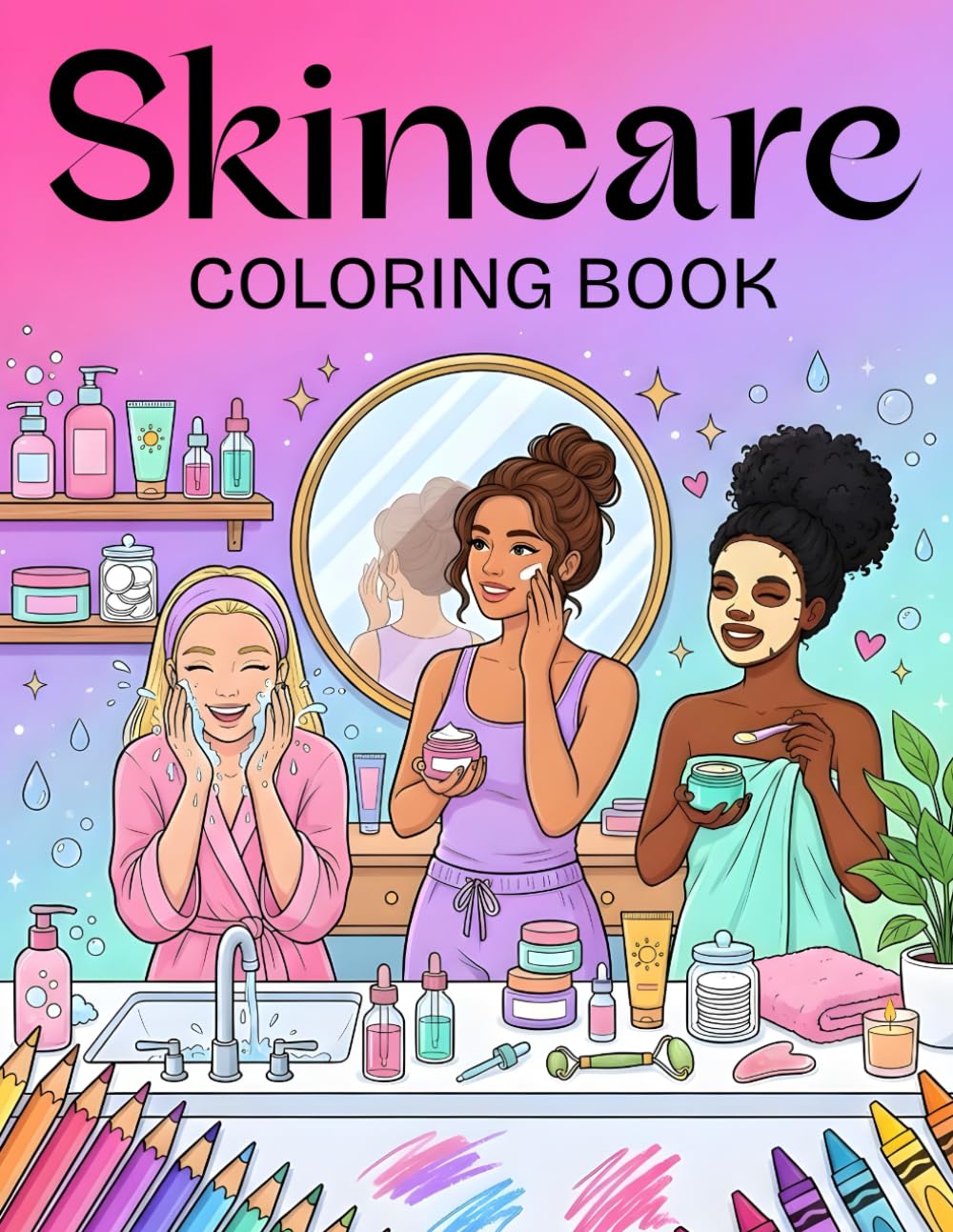 Portada de Skincare Coloring Book